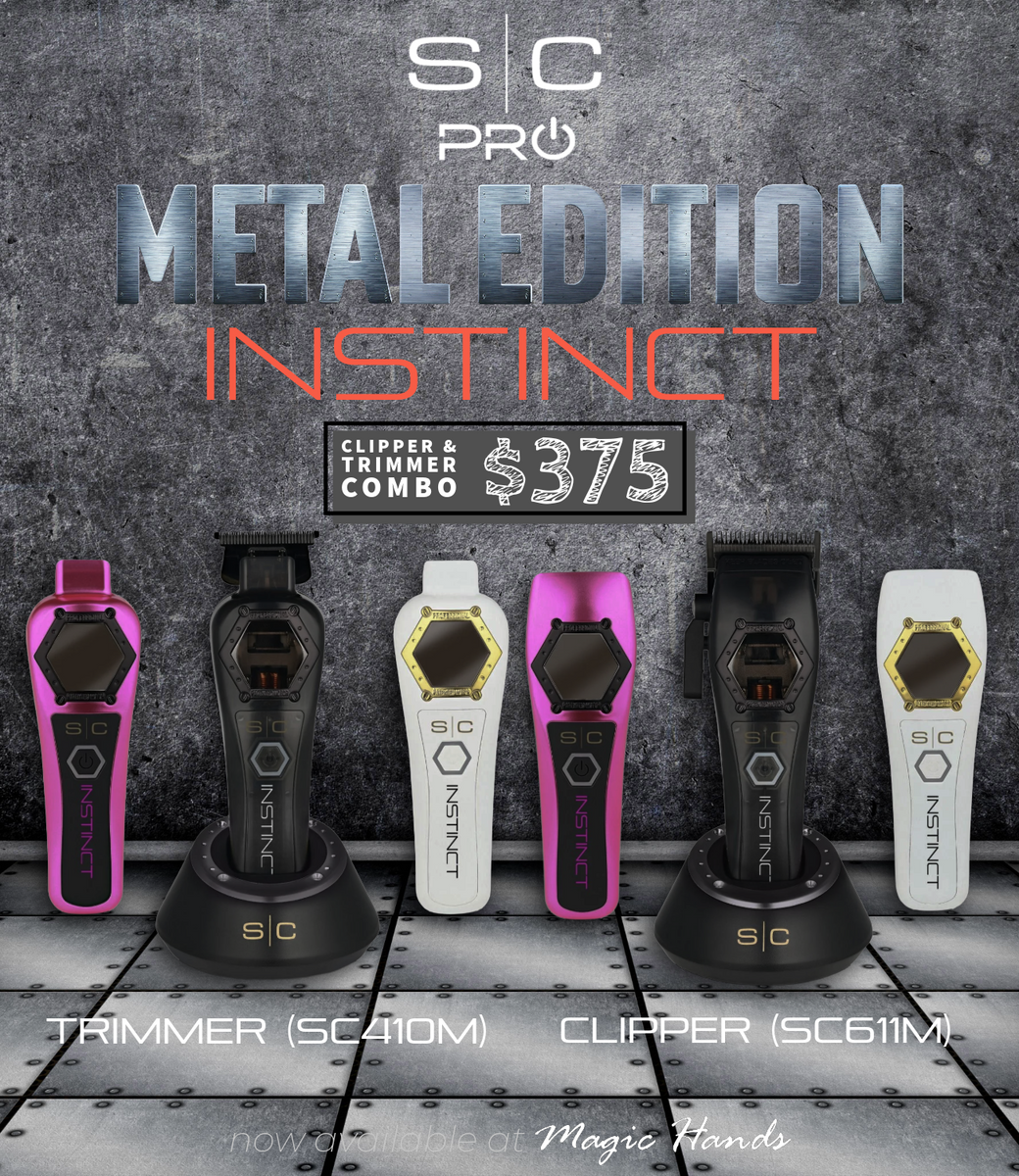 StyleCraft Instinct Metal Edition Cordless Hair Clipper + Trimmer