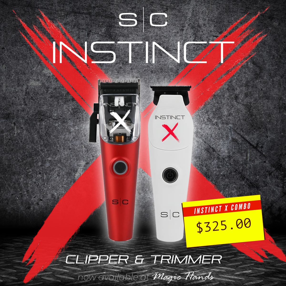 StyleCraft Instinct-X Cordless Hair Clipper & Trimmer Combo