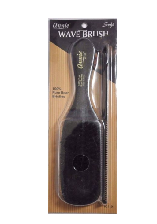 Annie Hard Wave Brush with 100% natural Boar Bristle by Annie